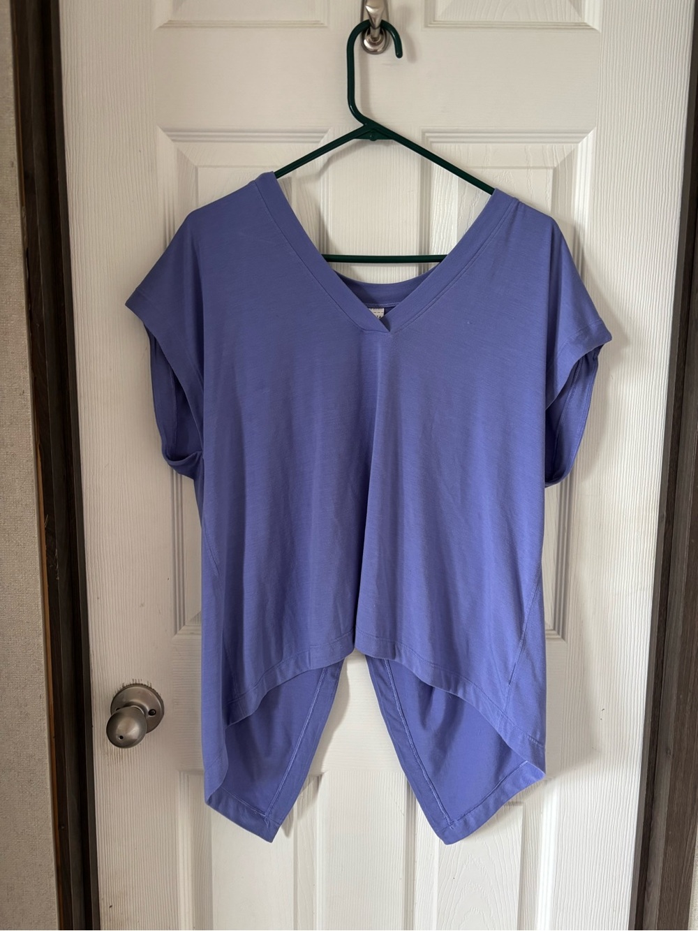 Athleta Lavender V-Neck Draped Tunic